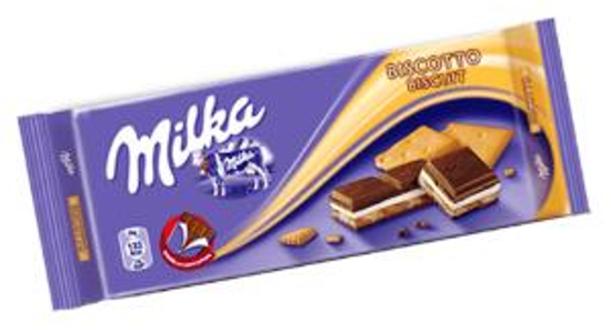 Immagine di MILKA TAVOLETTA BISCOTTO GR.100