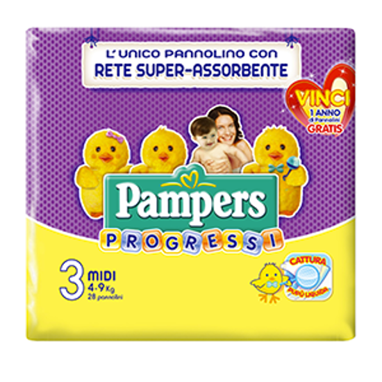 Immagine di PAMPERS PROGRESSI MIDI X28 KG.4-9