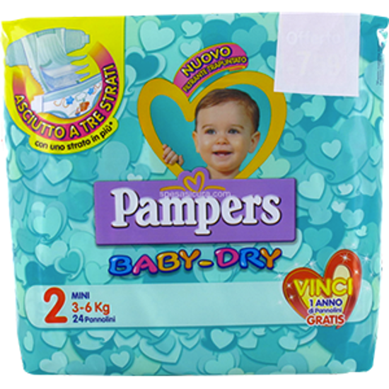 Immagine di PAMPERS BABY DRY MINI X24 KG.3/6