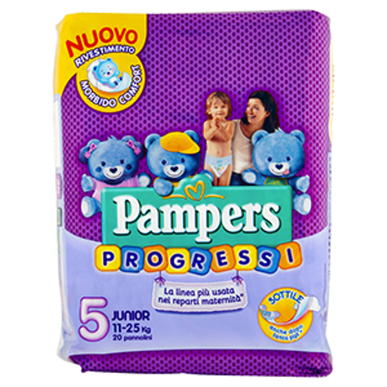 Immagine di PAMPERS PROGRESSI JUNIOR X20KG12-25