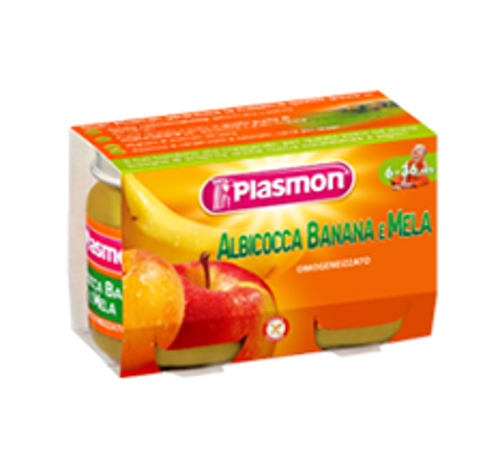 Immagine di PLASMON OMOGENEIZZATO ALBICOCCA/BANANA/MELA GR.104 X 2