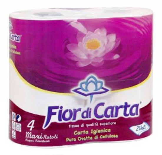 Immagine di FIOR DI CARTA IGIENICA ROTOLONI PZ.4