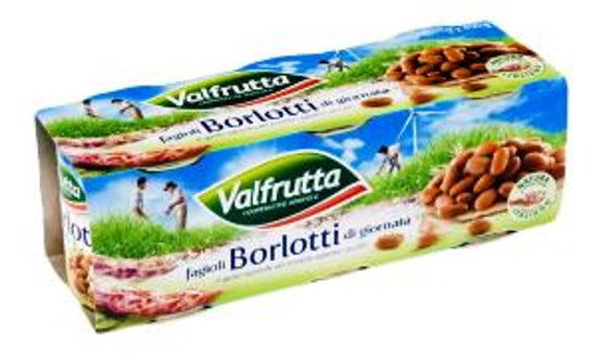 Immagine di VALFRUTTA FAGIOLI BORLOTTI DI GIORNATA IN SCATOLA GR.400 X 3