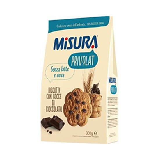 Immagine di MISURA BISCOTTI PRIVOLAT G.300 GOCCE CIOCCOLATO