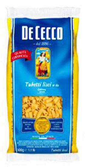 Immagine di DE CECCO TUBETTI LISCI N.62 GR.500