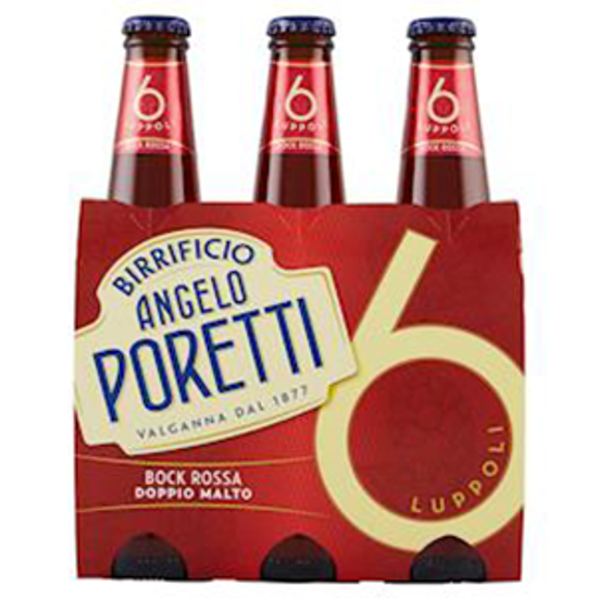 Immagine di PORETTI BIRRA 6 LUPPOLI CL.33X3 ROSSA