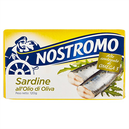 Immagine di NOSTROMO SARDINE G.120 IN OLIO DI OLIVA