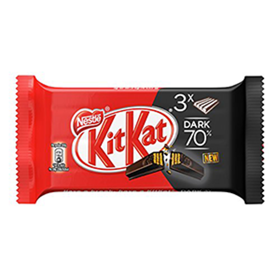 Immagine di KIT KAT NESTLE'DARK 70% 3X41,5GR.