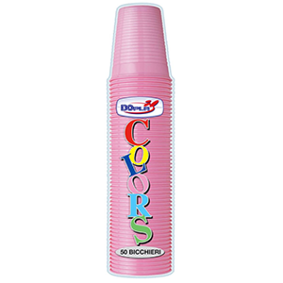 Immagine di DOPLA BICCHIERI CC.200 PZ.50 ROSA