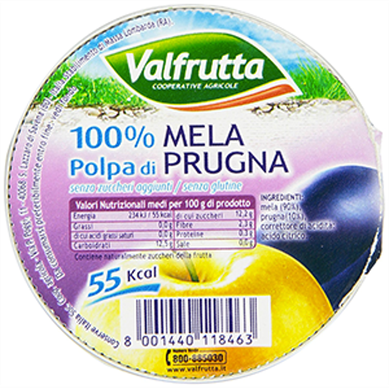 Immagine di VALFRUTTA POLPA DI FRUTTA G.100 MELA&PRUGNA