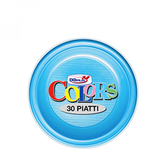 Immagine di DOPLA PIATTI FRUTTA PZ.50 AZZURRI
