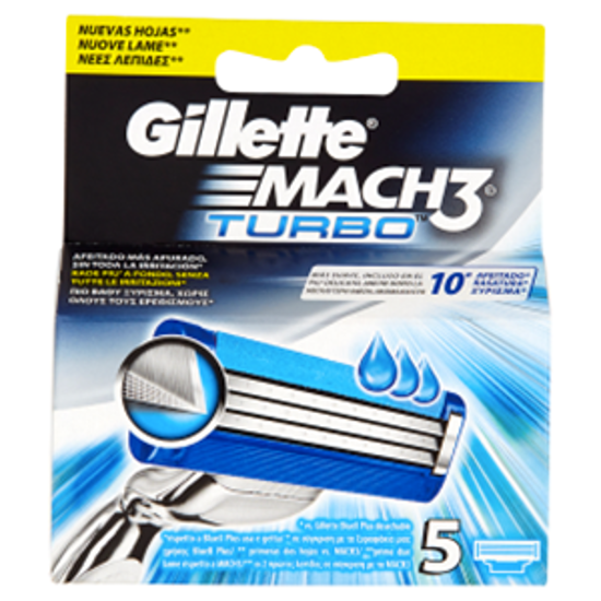 Immagine di GILLETTE MACH3 TURBO 5 RICAMBI