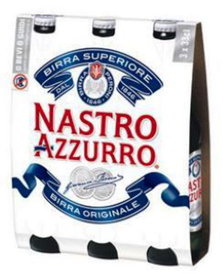 Immagine di NASTRO AZZURRO BIRRA CL.33X3