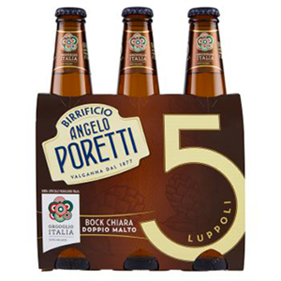 Immagine di PORETTI BIRRA 5 LUPPOLI CL.33X3 DOPPIO MALTO