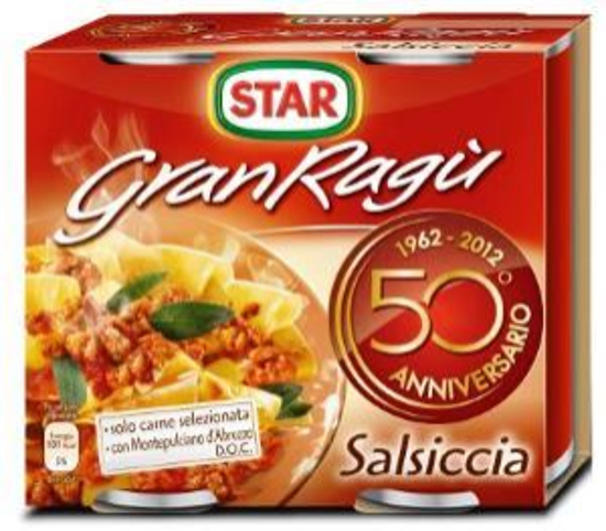 Immagine di STAR GRAN RAGU' SALSICCIA GR.180 X 2