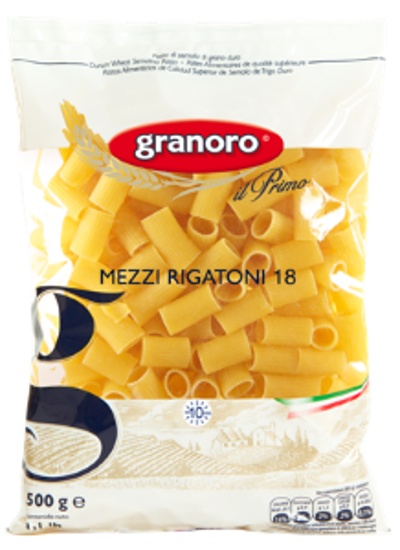 Immagine di GRANORO MEZZI RIGATONI N.18 GR.500