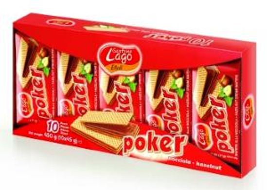 Immagine di ELLEDI WAFER POKER NOCCIOLA GR.45 X 10