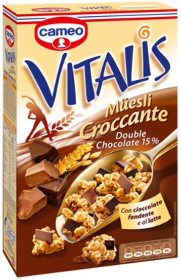 Immagine di CAMEO VITALIS MUESLI CROCCANTE DOUBLE CHOCOLATE GR.300