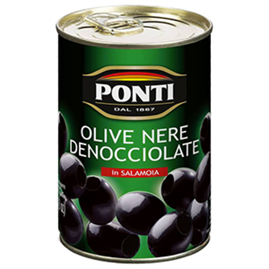 Immagine di PONTI OLIVE NERE LATTA G.500 SNOCCIOLATE