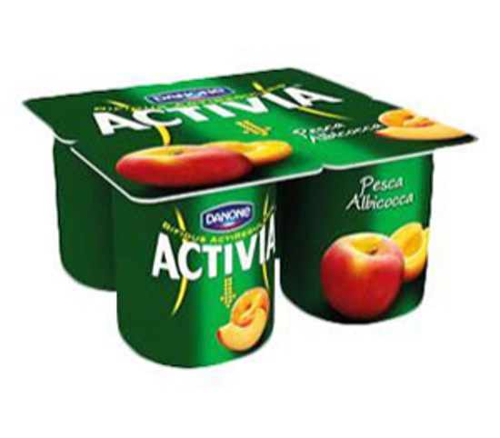 Immagine di DANONE ACTIVIA PESCA/ALBICOCCA GR.125 X 4