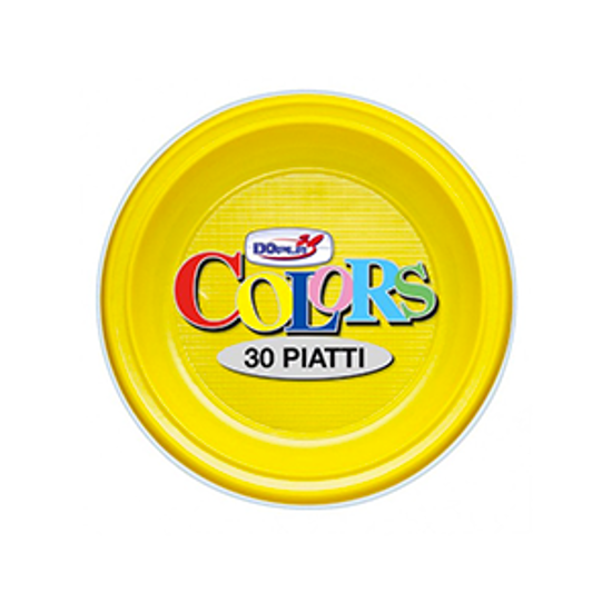 Immagine di DOPLA PIATTI PIANI D.22 PZ.30 GIALLI