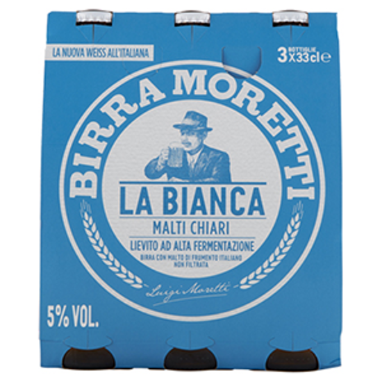 Immagine di MORETTI BIRRA CL.33X3 BIANCA