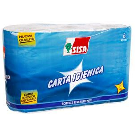 Immagine di SISA CARTA IGENICA DECORATA X 6 ROTOLI
