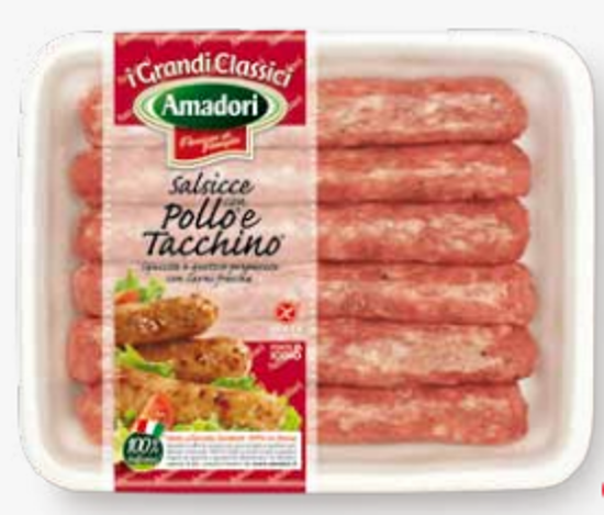Immagine di AMADORI SALSICCIA POLLO/TACCHINO GR.430