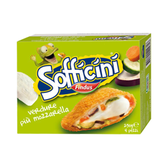 Immagine di FINDUS SOFFICINI VERDURE PIÙ MOZZARELLA X 4 GR.250