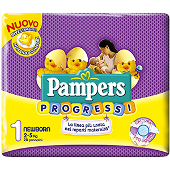 Immagine di PAMPERS PROGRESSI NEWBORN X28 BS ?1