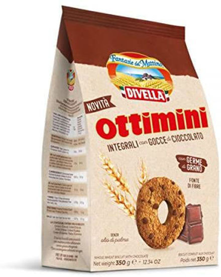 Immagine di DIVELLA BISCOTTI OTTIMINI INTEGRALI CIOCCOLATO GR.350