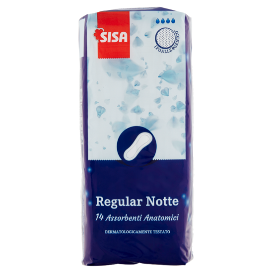 Immagine di SISA ASSORBENTI REGULAR NOTTE STESI X 14