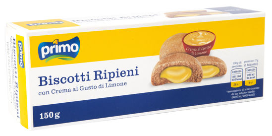 Immagine di PRIMO BISCOTTI RIPIENI LIMONE GR.150