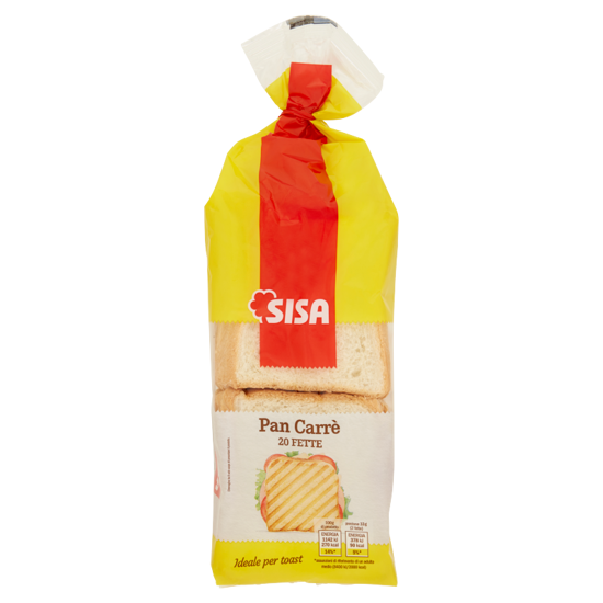 Immagine di SISA PAN CARRÈ 20 FETTE GR.330