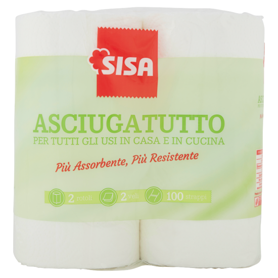 Immagine di SISA ASCIUGATUTTO BIANCO X 2 ROTOLI