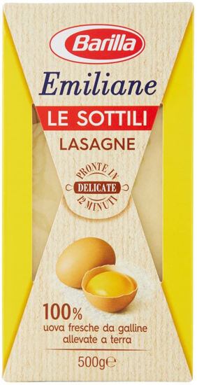 Immagine di BARILLA LASAGNE UOVO SOTTILI GR.500