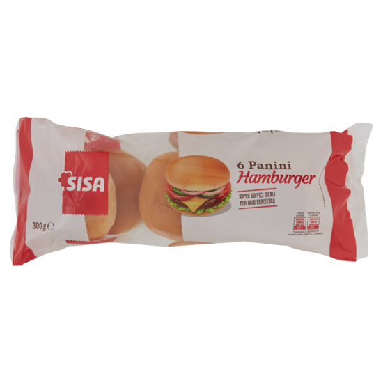 Immagine di SISA PANINI HAMBURGER X6 GR.300