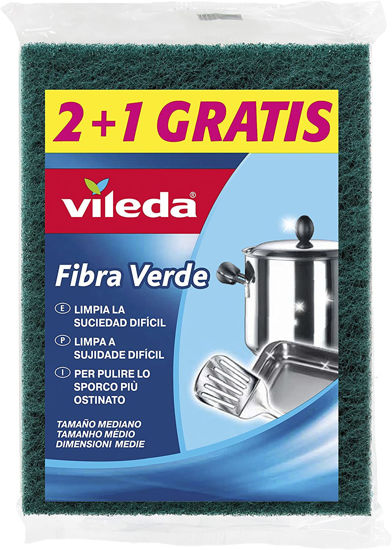 Immagine di VILEDA FIBRA VERDE 2+1