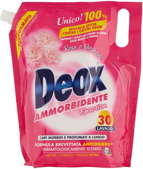Immagine di DEOX AMMORBIDENTE ROSE 30 LAVAGGI LT.1,5