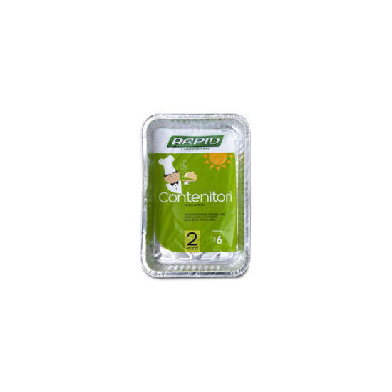 Immagine di RAPID CONTENITORI ALLUMINIO CON COPERCHIO 6 PORZIONI X2