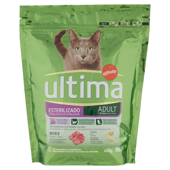 Immagine di ULTIMA CAT STERILIZZATI MANZO GR.400