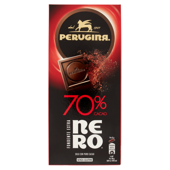 Immagine di PERUGINA NERO TAVOLETTA FONDENTE 70% GR.150