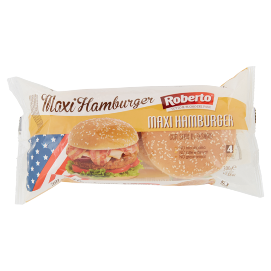 Immagine di ROBERTO MAXI HAMBURGER CON SESAMO GR.300