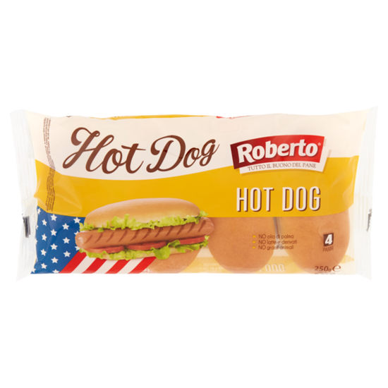 Immagine di ROBERTO PANE HOT DOGS GR.250