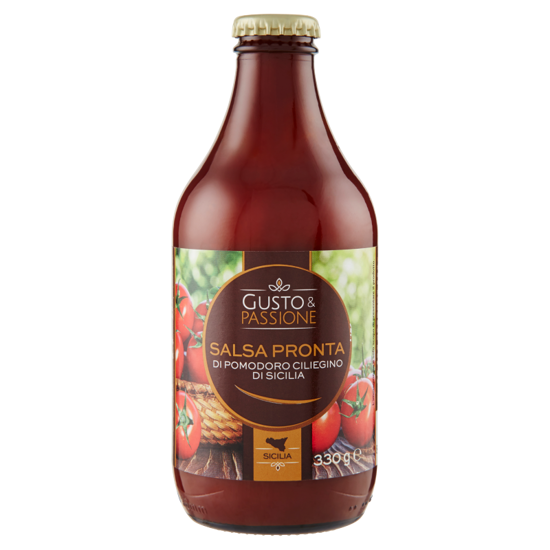 Immagine di GUSTO & PASSIONE SALSA PRONTA POMODORO CILIEGINO GR.330