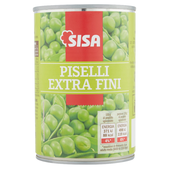Immagine di SISA PISELLI EXTRAFINI A STRAPPO GR.400