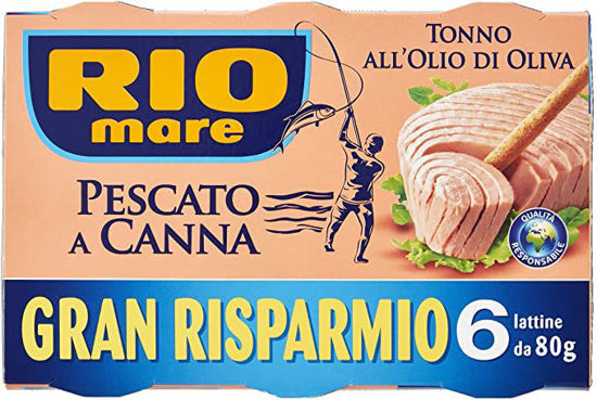 Immagine di RIO MARE TONNO CANNA GR.80X4+2