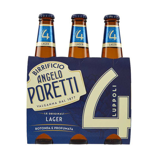 Immagine di PORETTI BIRRA 4 LUPPOLI CL.33 X 3