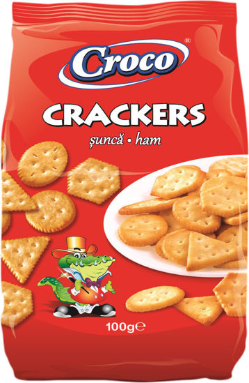 Immagine di CROCO CRACKERS HAM COTTO GR.100