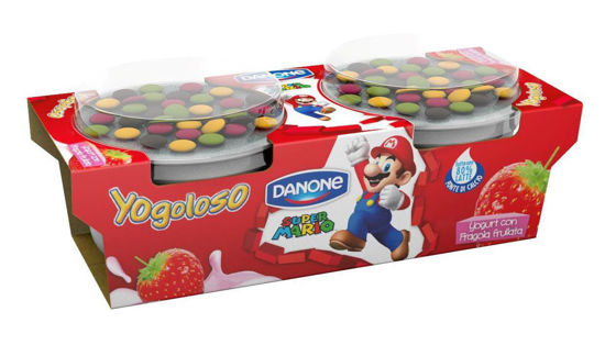 Immagine di DANONE SUPERMARIO YOGURT FRAGOLA GR. 110 X2